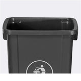 LHHAIUA Ground Trash Can Commercial Products Trash Outdoor Waste for Construction Restaurants Office Warehouse Modern(70x41x41cm)