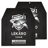 Weighted Vest Plates 9.8"x11" Steel Weight Plates for Vests – 5.51/8.81/15.43/20.94 LB Pairs – Rust-Proof Powder Coated Workout Inserts for CrossFit Murph