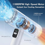 Handheld Mini Fan with Ice-Cooling for Commuting Desk Travel Camping Makeup
