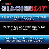 CLEARTEX FC124848RG Chair Mat,Round,48",Clear,1/4" Thick