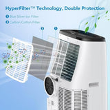 14000 BTU Portable Air Conditioners With Remote Control,Floor Air Conditioner Cooling AC Unit With Fan & Dehumidifier, Cools Room Up to 700 Sq.Ft Mode,3 Speed,Auto Swing,24H Timer Air Conditioner for