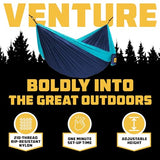 Wise Owl Outfitters Camping Hammock – 500lbs Portable Hammock with Tree Straps - Travel, Backpacking, Hiking, Outdoors Camping Gear - Single or Double