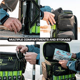 Evolution Fishing Drift Series 3700 Tackle Backpack with QuikLatch System & 2 Rod Holders – Blue, Heavy Duty Fishing Backpack w/ 6 Tackle Trays