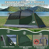 1 Person Backpacking Tent Waterproof Windproof Single Person Tent Lighweight Compact One Person Tent Easy Setup for Camping, Hiking, Mountaineering, Cycling, Biking - Green