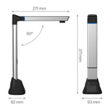V8 Book Document Scanner High Definition 8MP Portable Scanner for Office Teacher,Capture Size A3 Multi-Language