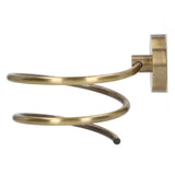 Metal Wall Mount Hair Dryer Rack Blow Dryer Holder for Bathroom Bedroom with Antique Finish
