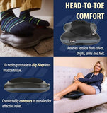 Zyllion Shiatsu Back and Neck Massager with Heat - Cordless Rechargeable 3D Electric Kneading Deep Tissue Massage Pillow with 2 Speeds for Muscle Pain Relief, Black, ZMA-34RB