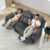 Jocisland 78" Power Reclining Sofa, Electric Recliner Couch, Dark Gray