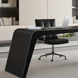 BGGJJ Computer Desk Wooden Minimalist Study Furniture with Sideboards