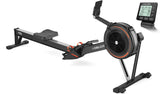 YOSUDA R2 Rowing Machine for Home, Professional Adjustable Air Resistance Rower Machines with Self-Powered Monitor, 53.7'' Row Rail