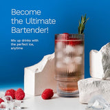hOmeLabs Countertop Ice Maker – Includes Ice Scoop & 5 Ice Bags, Black Portable Ice Maker for Home/Kitchen/Bar/Dorm/RV