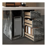 zhongxlla Standing Desk, Modern Ash Wood Office Desk