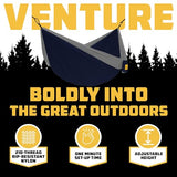 Wise Owl Outfitters Camping Hammock – 500lbs Portable Hammock with Tree Straps - Travel, Backpacking, Hiking, Outdoors Camping Gear - Double
