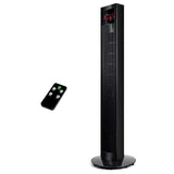 Deluxe 48" Electric Oscillating Tower Fan with Remote, Black Simple Deluxe