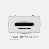 Turtlebox Grande: Loud! Outdoor Portable Bluetooth 5.4 Speaker | Rugged, Waterproof, Ultra-Portable | Plays to 126db, Deep Bass, Shockproof, Unlimited Pairing for Full Stereo Experience, White