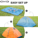 Camping Tent 2 Person Waterproof Portable Instant Tent with 1-Minute Setup Lightweight Tent for Beach Outdoor Travel Backyard Orange