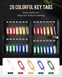 Key Cabinet with Combination Lock Resettable Black Digital Security Storage Box Steel Key Organizer with Colorful Key