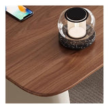zhongxlla Standing Desk, Modern Study Writing Desk, Home Office with 3 Storage Drawers