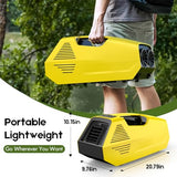 Pluralla Portable Air Conditioners, 2380BTU Rapid Cooling Outdoor Air Conditioner, 240W Low Power Consumption Camping Air Conditioner for Tent, RV, Truck,Van, Car (Battery Not Included) - Yellow