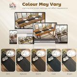 Industrial Dining Table for 8 People, 70.9" Long Rectangular Kitchen Table with Large Tabletop and Steel Legs for Dining Room