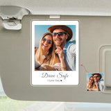 CHENGXINXINXI Custom Acrylic car Sun Visor Photo Holder with Personalized Text and Photos. A Stylish car Interior Accessory and Thoughtful Gift Option.