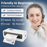 Jiose Shipping Label Printer - 4x6 Desktop Thermal Label Printer for Small Business