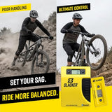 Slacker MTB Starter Suspension Tuning Kit – Digital Sag Tool & Portable Bike Tool for Precise MTB Sag Setup – One-Person Axle Measurement System – Bike Suspension Tool for Forks & Rear Shocks