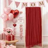 inhand Pomegranate Red Knitted Throw Blanket for Couch Bed, Mothers Day/Mom Birthday Gifts for Mom from Daughter Son, Soft Lightweight with Tassels, Farmhouse Decorative Blanket for Women, 50"x60"