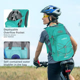 LARIPOP 18L Hydration Backpack with 2L BPA-Free Leak-Proof Water Bladder, Lightweight Breathable Reflective Daypack for Hiking Cycling MTB Trail Running Camping Men Women