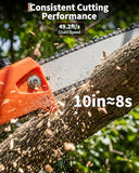 43CC Gas Powered Pole Saws, 2-Stroke Gas Pole Saws for Tree Trimming with 12in Cutting Bar, with Extendable Pole to Height Reachable 9.5 ft Chainsaw Tree Trimmer