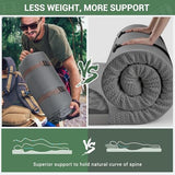 Elegear CumbreX™ Air & Foam Self Inflating Sleeping Pad, Built-in Electric Pump 4" Ultra-Thick Memory Foam Camping Mattress with Pillow Camping Pad 4-Season R-value 9.5 Camp Mat for Traveling - Single