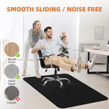 HomeMall Office Chair Mat for Hardwood and Tile Floor, Computer Chair Mat, Slate Black(48"x36")