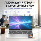 HP 15.6 FHD Touchscreen Laptop Computer, AMD Ryzen 7 7730U(Up to 4.5GHz)