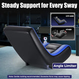 GTPLAYER Floor Rocker Gaming Chair – Adjustable Angle Limiter, Ultra Lightweight Ergonomic Floor Rocking Game Seat for Gaming and Lounging, Blue