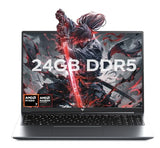 KAIGERR 2026 Gaming Laptop, 24GB DDR5 512GB NVMe SSD Laptop Computer