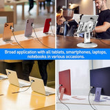 Laptop Lock, Tablet Lock Security Cable, 2 Keys Sturdy Steel iPad Locking Kit w/Adhesive Anchors