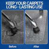 Office Chair Mat for Carpet, 46” x 72” Computer Chair Mat for Carpeted Floors, Smooth Glide Under Desk