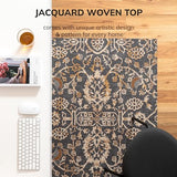 Anji Mountain Rug'd Office Chair Mat for Carpet & Hardwood Floor - Jacquard Woven Top, Anti-Slip Backing (40 x 54)