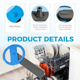 Romalon Upgraded 5304507158 Dishwasher Lower Spray Arm Assembly with 5304518968 Wash Arm Support & 154252701 Drain Trap, Replacement for Fri-gidaire 154821902 5304498139 AP6036393