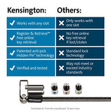 Kensington Universal 3-in-1 Keyed Laptop Locking Cable, Computer Security Keyed Lock