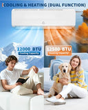 12000 BTU Mini Split Air Conditioner,19 SEER2