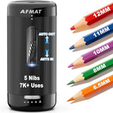 Electric Pencil Sharpener, Auto in & Out, 5 Nibs, 7K+ Uses, Fully Automatic Pencil Sharpener for Classroom