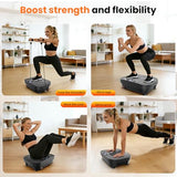 AXV Vibration Plate Platform Exercise Machine Fitness Vibrating Shaking Full Body Shaker Workout Vibrate Stand Shake Board Sport Gym for Weight Loss Lymphatic Drainage for Women Men