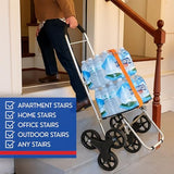 Grocery Foldable Trolley with Extra Large Shopping Bag Laundry Utility Cart with Adjustable Bungee