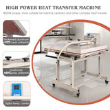 Large Professional Digital Control Heat Transfer Machine for Sublimation, Sliding Base Design