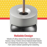 School Smart Vertical Electric Pencil Sharpener, For Classroom, Home, and Office Use