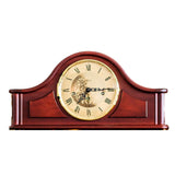 Hermle Qwirly Store Acton Mechanical Mantel Clock 21142070340 Antique Style Mahogany Wood Chiming Mantel or Desk Clock