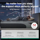 Novilla AiryFlow Queen Mattress 14 Inch, Gel Memory Foam Mattress Queen