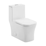 Forever SM-1T106 Concorde One Piece Toilet, Glossy White Swiss Madison
