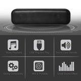 XDSRFVUY Powered Soundbar Wired Computer Sound Box Desktop Speaker for TV Laptop